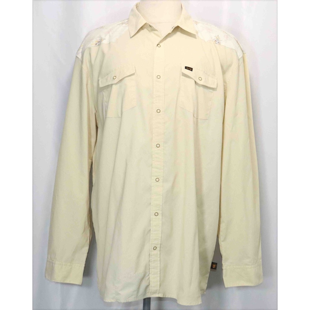 Howler Bros Snap Front Grainsfields Farm Western Vented L/S Shirt Mens‎ Size 2XL